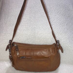 Tignanello Tan Leather shoulder Shoulder Bag